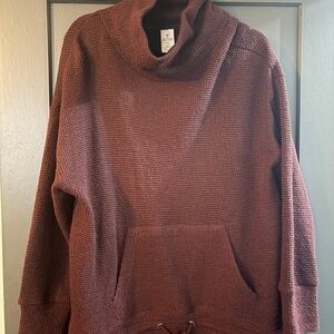 Cozy Maroon Knit Sweater
